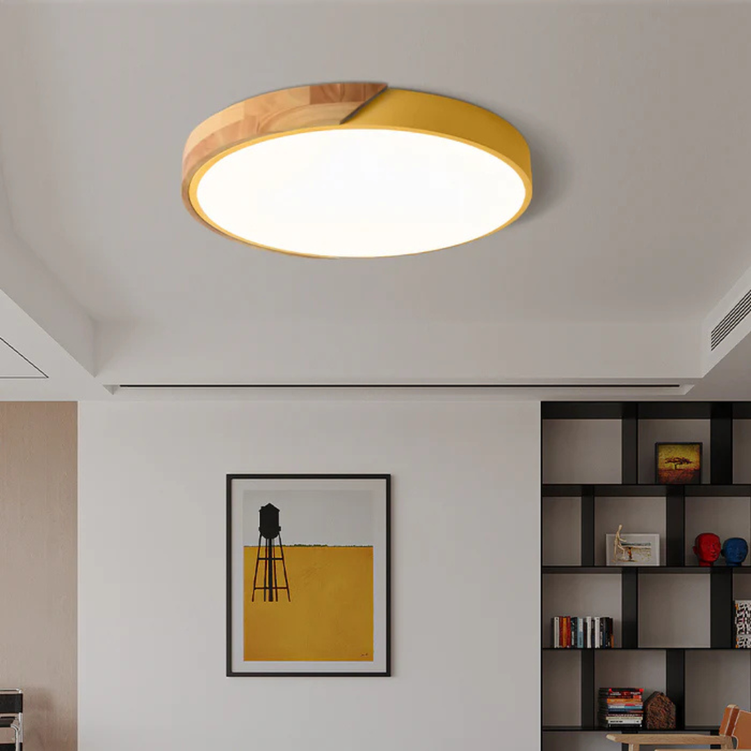 NordicLight - Scandinavische Houten LED Plafondlamp