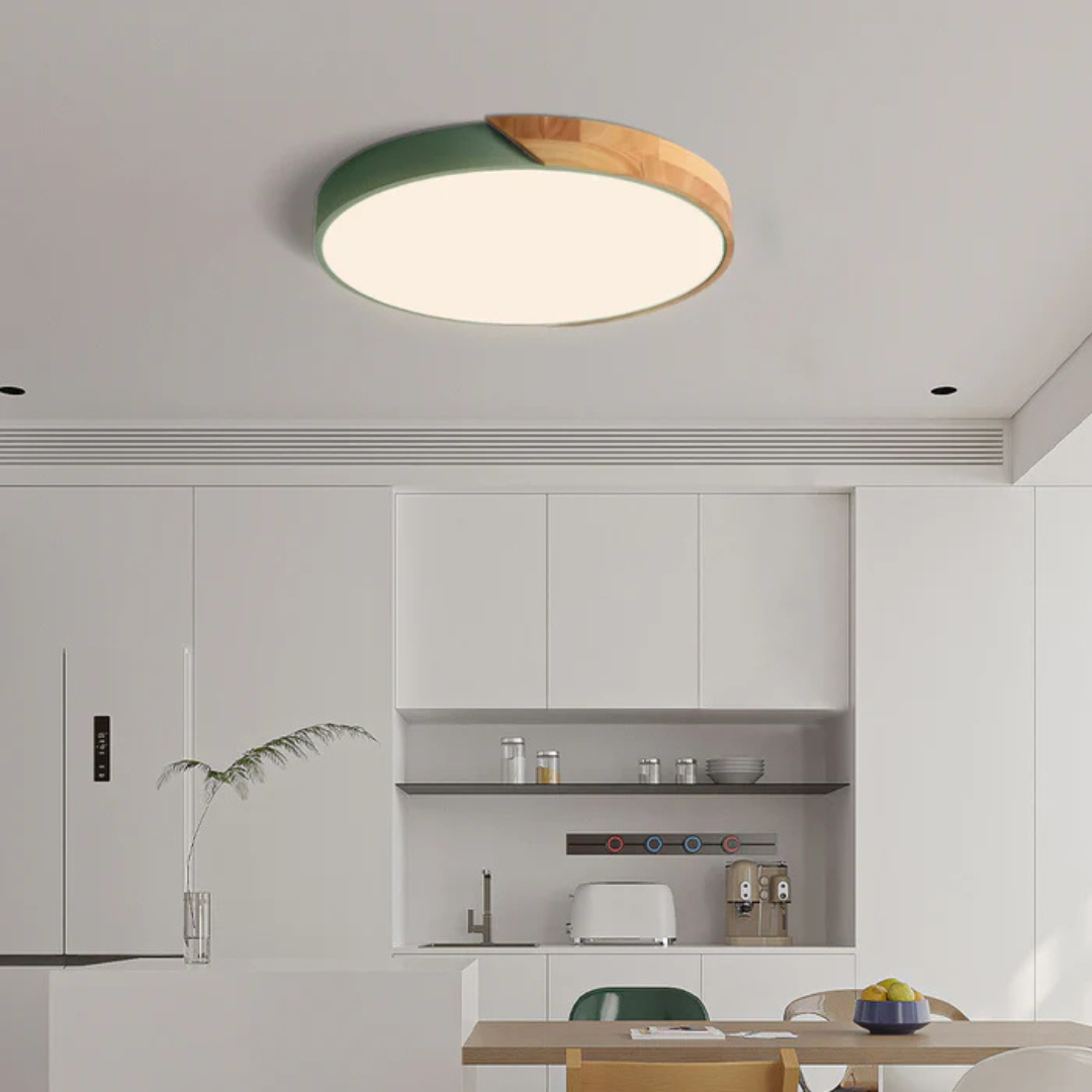 NordicLight - Scandinavische Houten LED Plafondlamp