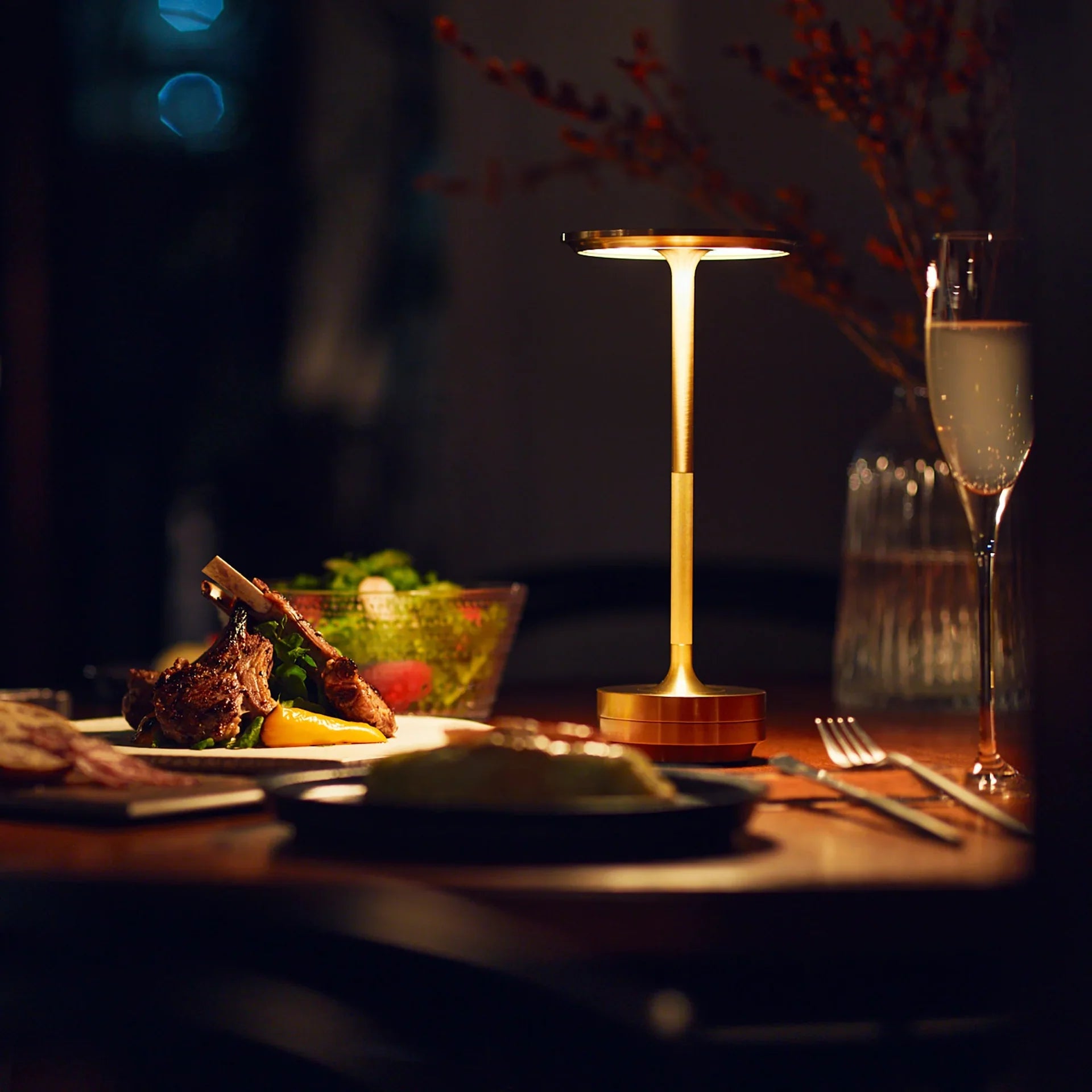 Aurora – Elegante Draadloze Tafellamp met LED