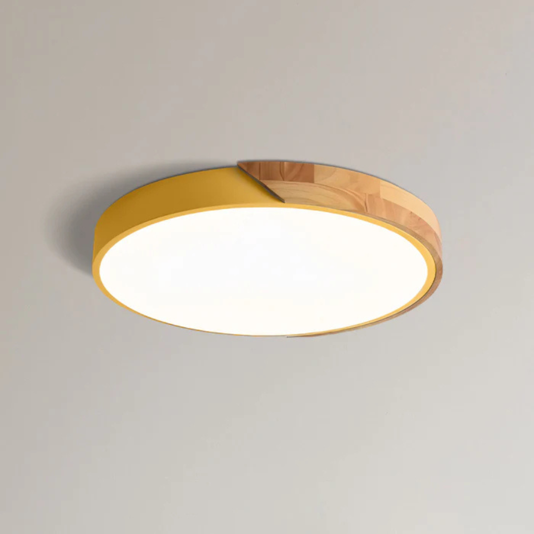 NordicLight - Scandinavische Houten LED Plafondlamp