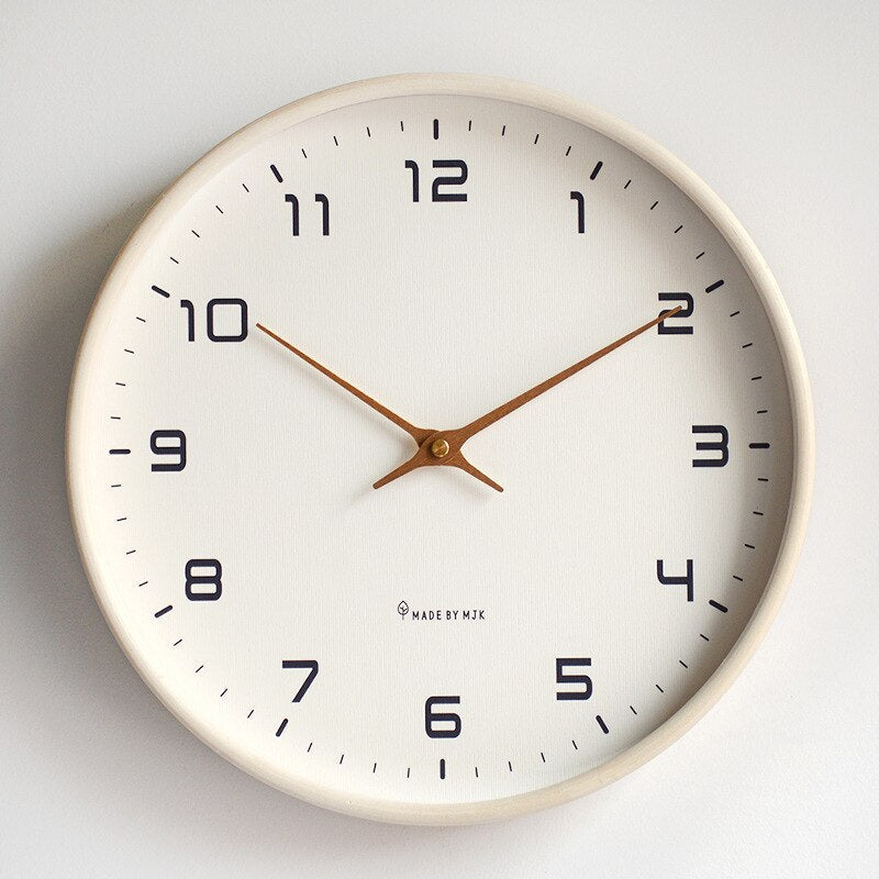 TimelessWood – Eenvoudige Scandinavische Houten Wandklok