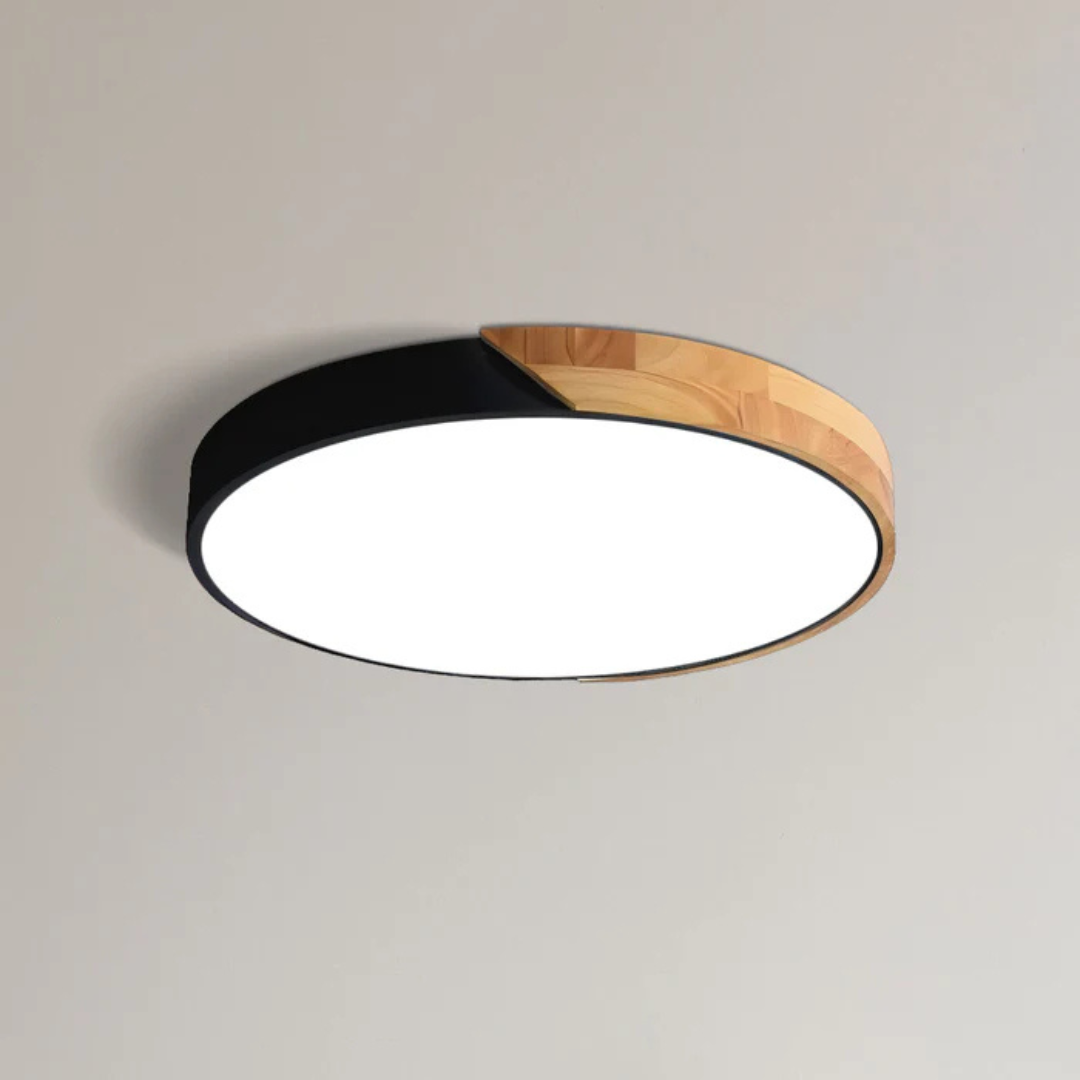 NordicLight - Scandinavische Houten LED Plafondlamp