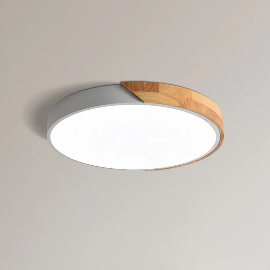 NordicLight - Scandinavische Houten LED Plafondlamp