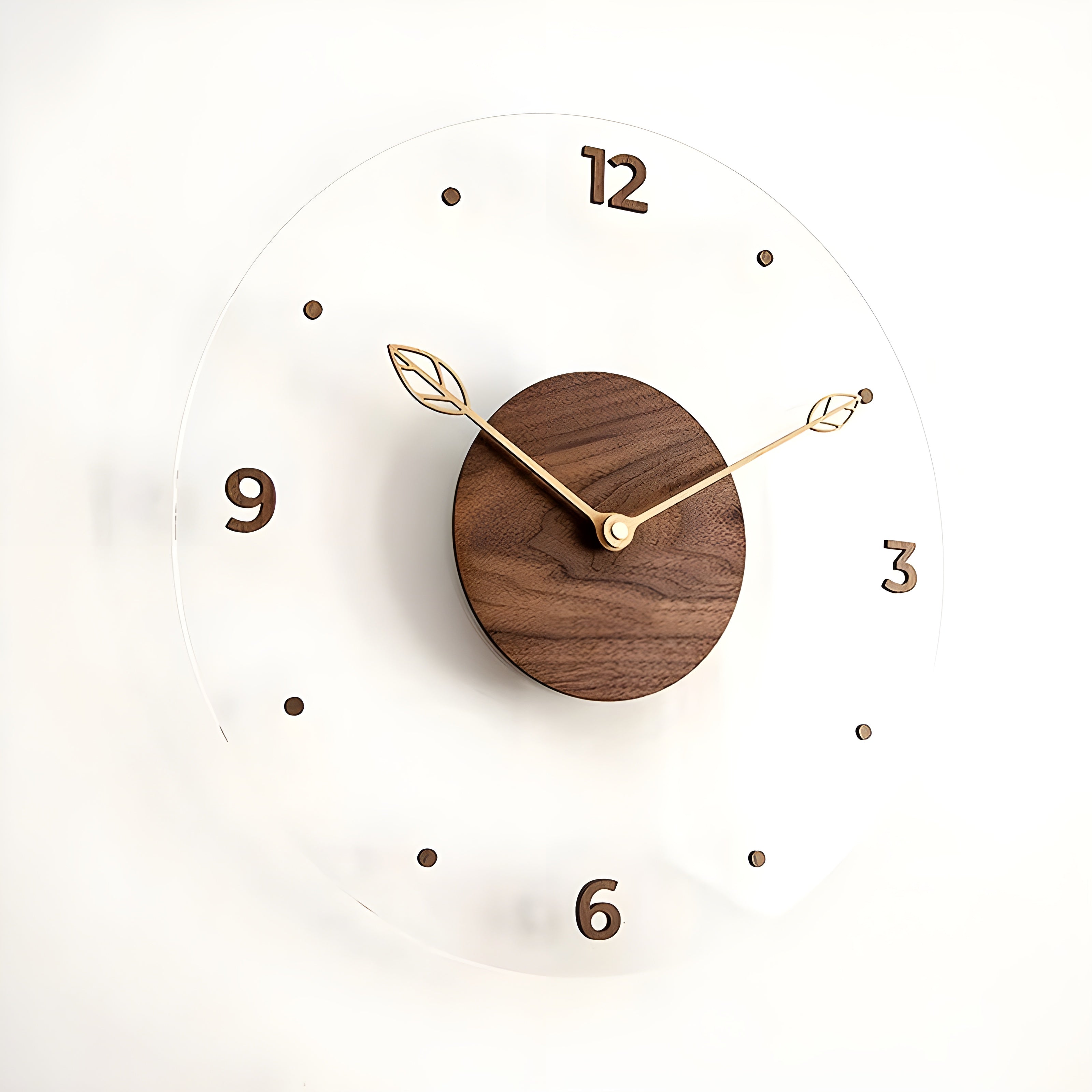 MundLux – Houten Acryl Stille Wandklok