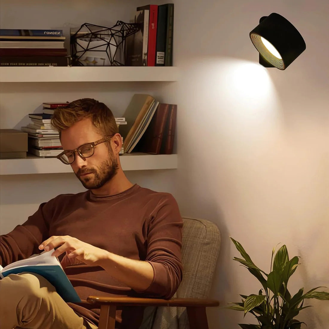 Flexilight - Oplaadbare Draadloze 360° Muurlamp
