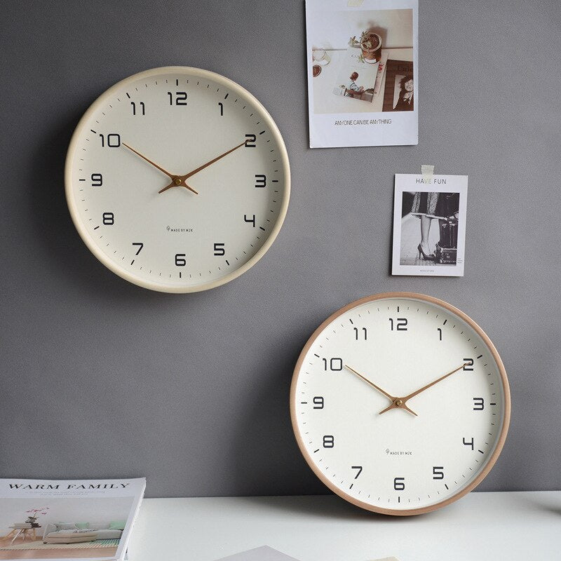 TimelessWood – Eenvoudige Scandinavische Houten Wandklok