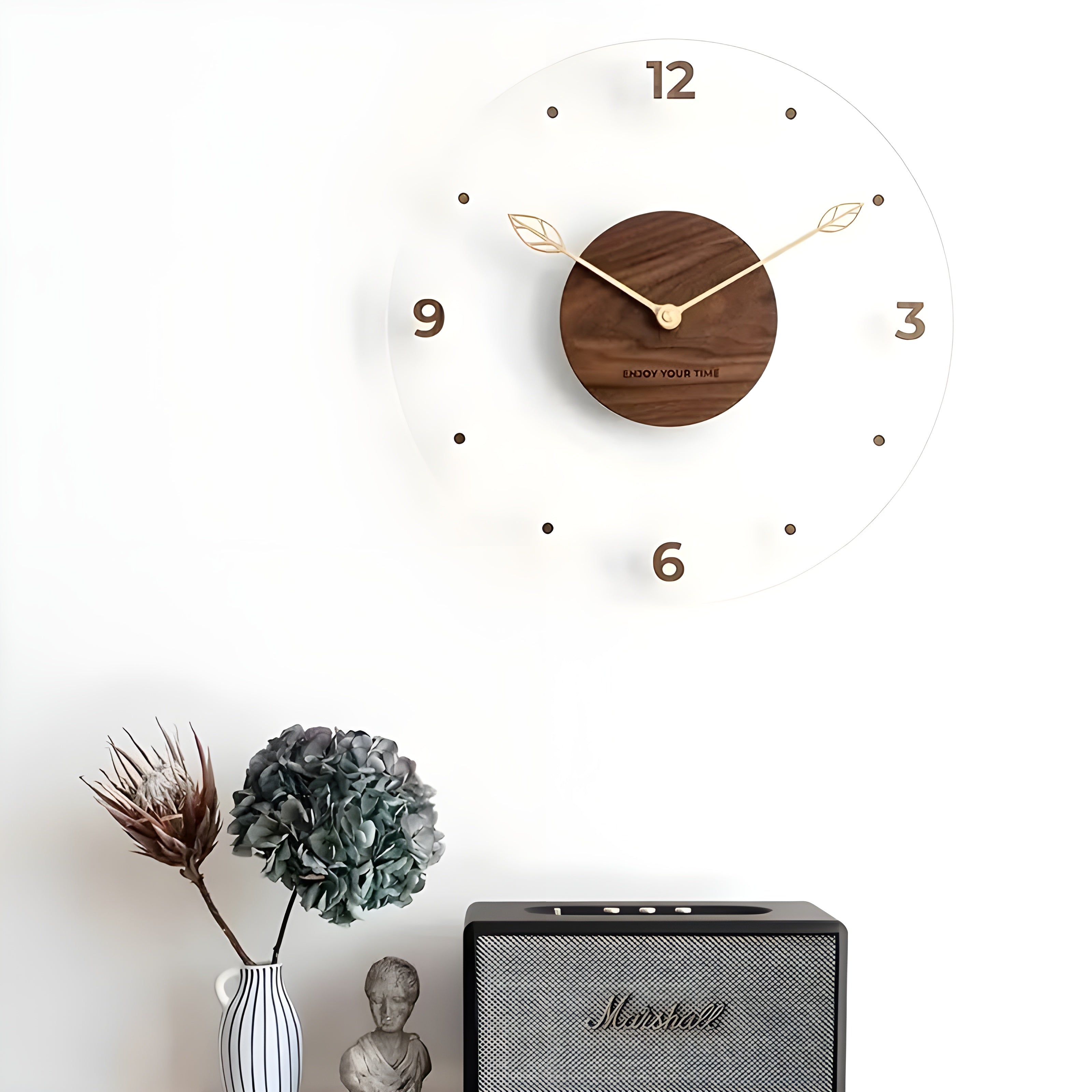 MundLux – Houten Acryl Stille Wandklok