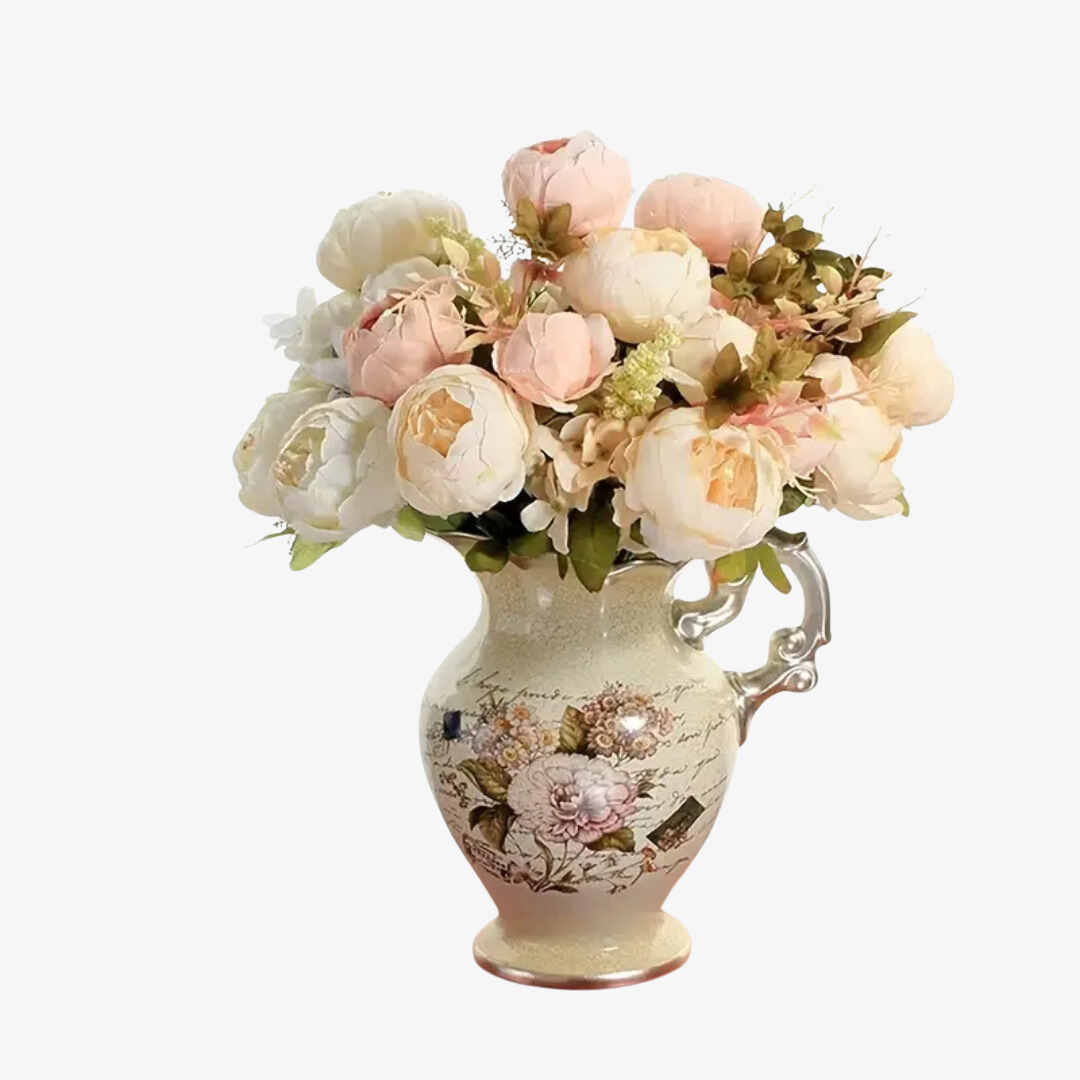 LuxPeony – 2 Bossen Zijde Pioenrozenbloemen