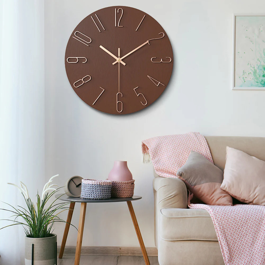 Noble - Ronde wandklok voor de woonkamer