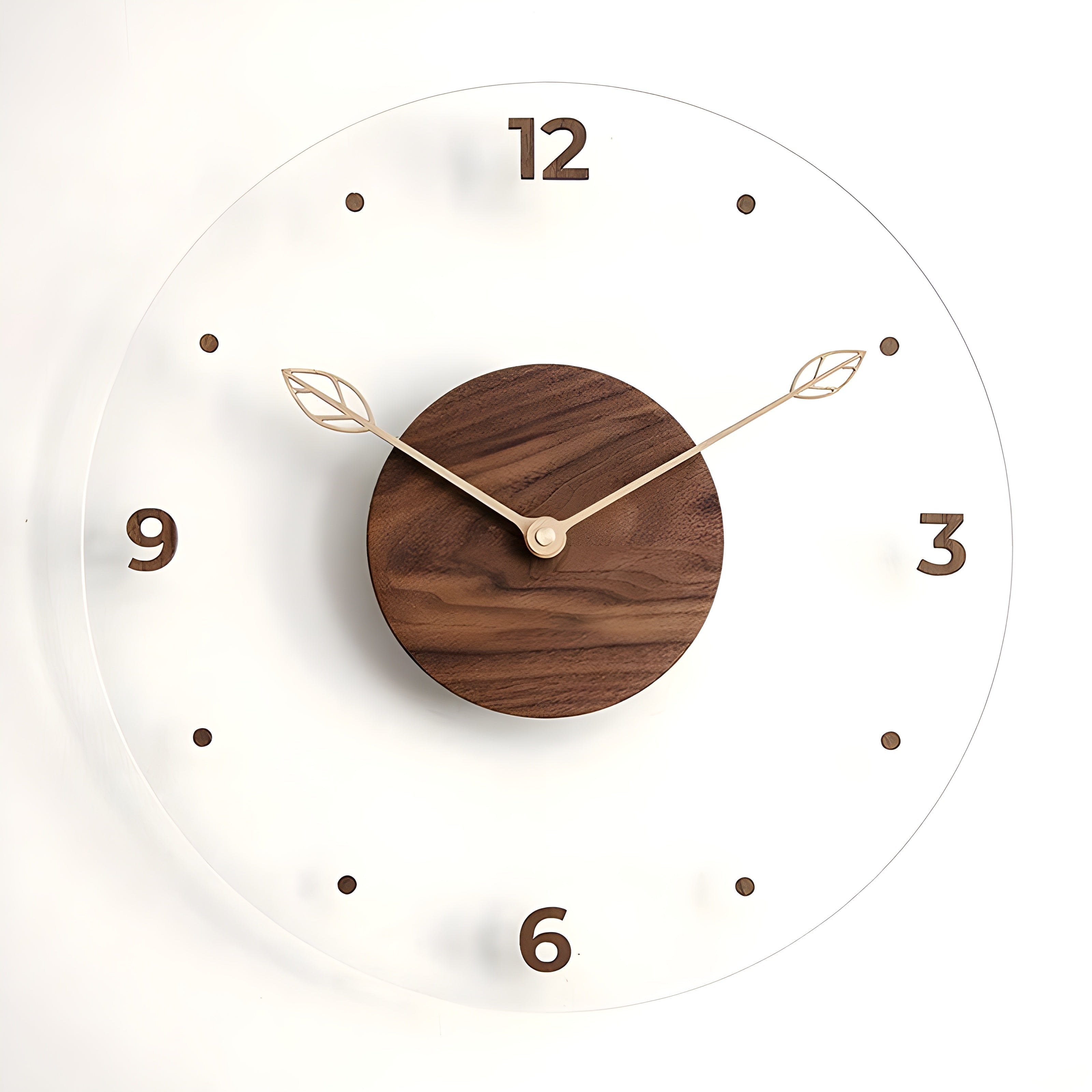 MundLux – Houten Acryl Stille Wandklok